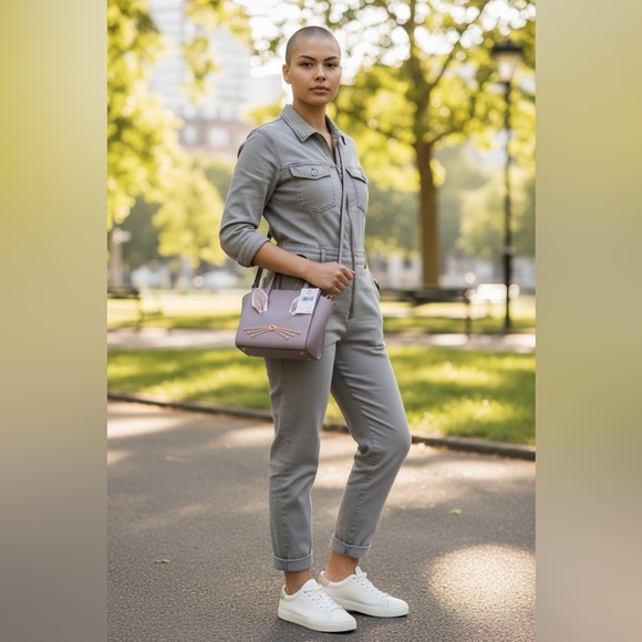 NWT KATE SPADE Mauve Hop To It Mini Hayden 3D Bunny Rabbit Novelty Crossbody Bag - Picture 2 of 9